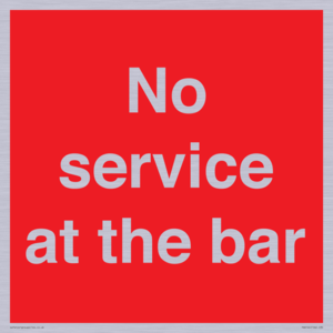 No service at the bar